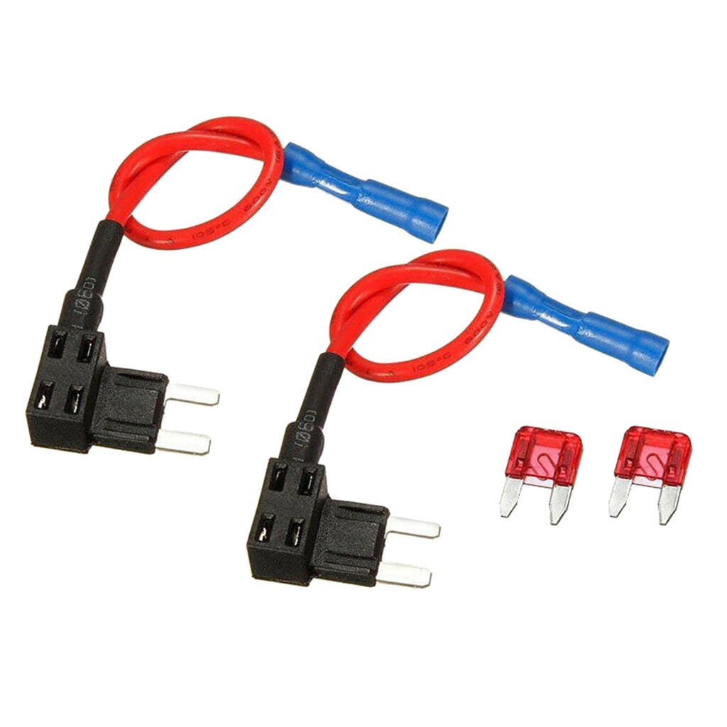 2Pcs Add-a-circuit Circuit Fuse Adapter Mini Adapter Holder Plug Blade Fuse Low Profile Blade Fuse Holder Add-a-circuit Fuse