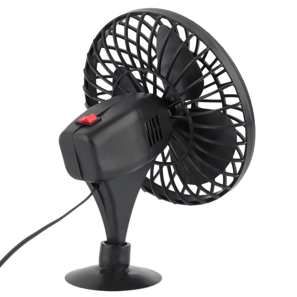 Zomer 12V Aangedreven Mini Auto Vrachtwagen Voertuig Cooling Fan Lucht Auto Zuignap Fan 4 Inch