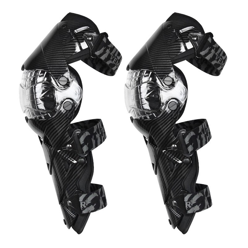 Vemar-joelheira para motocicleta, protetor de joelho para adultos, corrida de motocross, equipamento de proteção para pilotar, segurança para moto: E-18-BK-Knee Pads