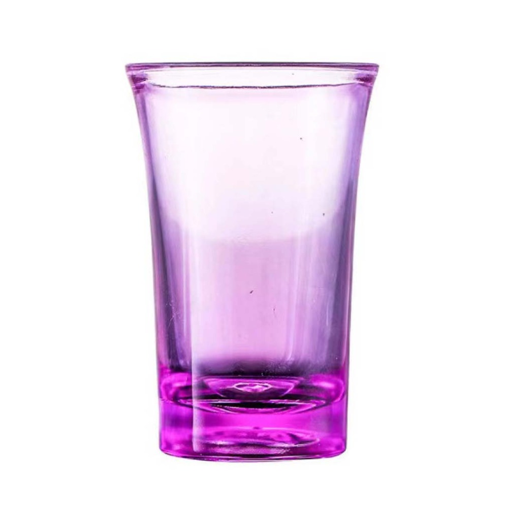 10pcs Commercial 35ml Shot Glass Unbreakable Plastic Vodka Cup Colorful Small Capacity Liquor Glass KTV: army green