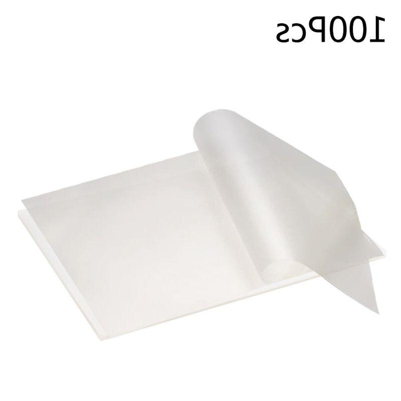 10/50/100pcs A4 Thermal Laminating Film for Photo Files Card Picture Lamination Pouch Laminator Films Plastifieuse: 100Pcs