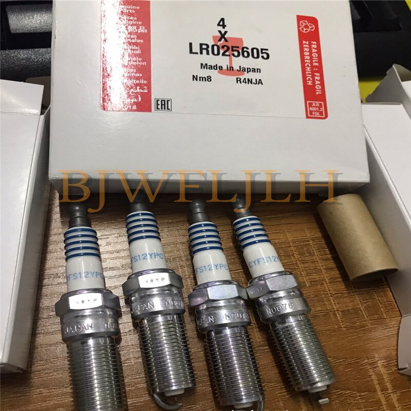 4pcs/lot Iridium Spark Plug LR025605 ILTR6G8G CYFS12YPC For Land Rover Discovery Sport LR2 Range Rover Evoque 2.0