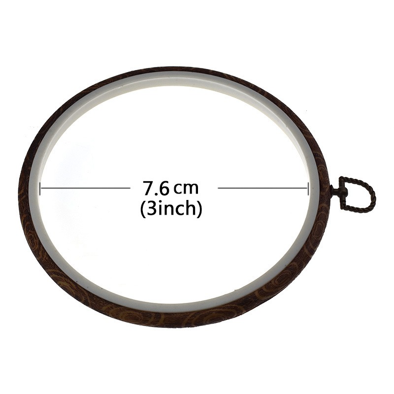 1pc Embroidery Hoop Photo Frame Cross Stitch Hoop Ring Embroidery Circle Sewing Kit Frame Craft For Art Craft Sewing Hang Decor: A