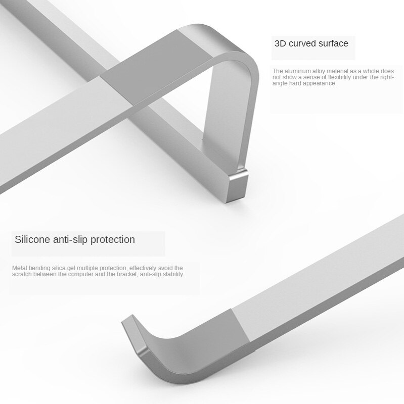 11-17 tommer bærbar holder holder aluminium til bærbar computer stativ til notebook-støtte til macbook pro skridsikker kølebeslag