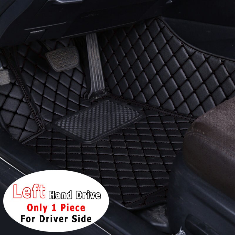 For Honda Cr-z CRZ cr z Car Floor Mats Auto Carpets Foot Rugs Interiors Accessories Waterproof Dash Mats: front 1pcs blk black