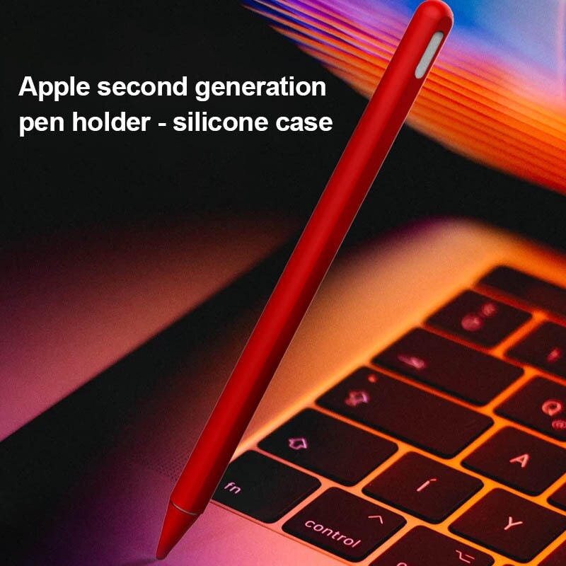 Neue Stift Nib Beschützer Silikon Hülse Grip Haut Abdeckung Halter für Apple Bleistift 2 DOM668