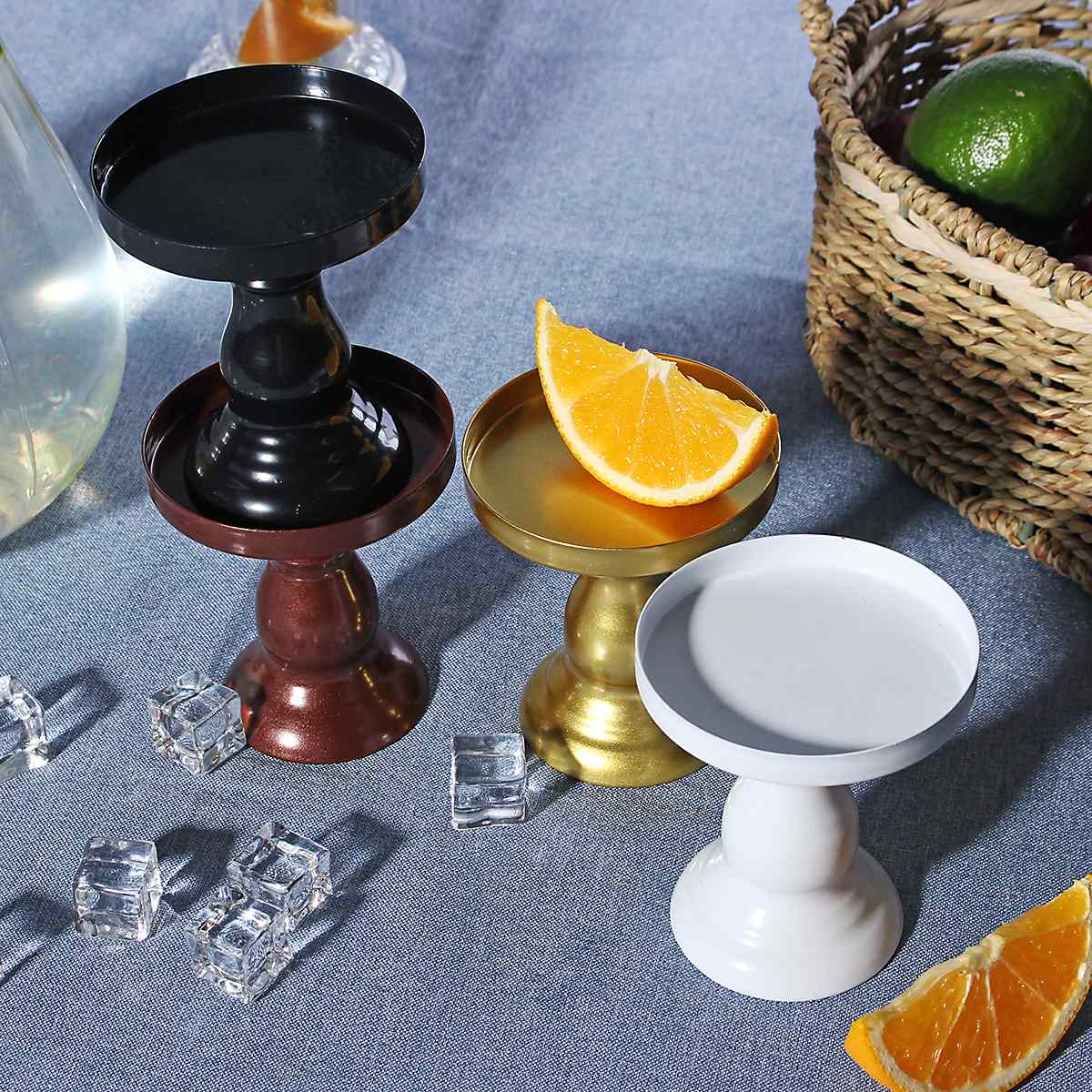 8Cm Ronde Metalen Cake Stand Tray Bruiloft Cupcake Dessert Display Houder Rack Taart Tools Bakvormen Keuken Accessoires