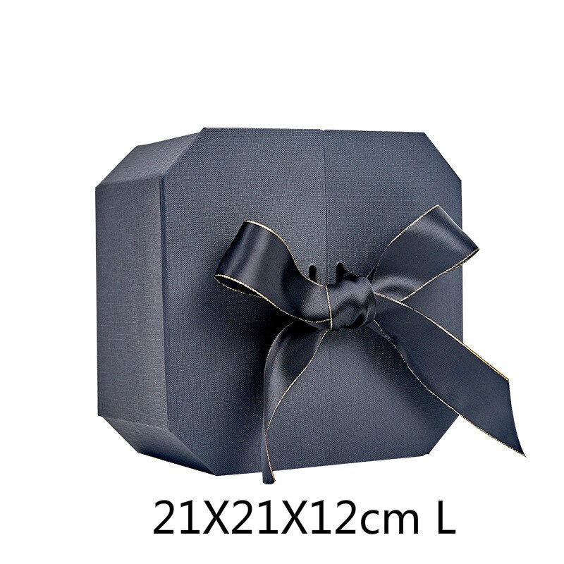 Octogonal caixa de presente sacos de papel para presentes caixa de flor de casamento caixa de doces embalagem de presente suprimentos de festa de aniversário decorações: BK L
