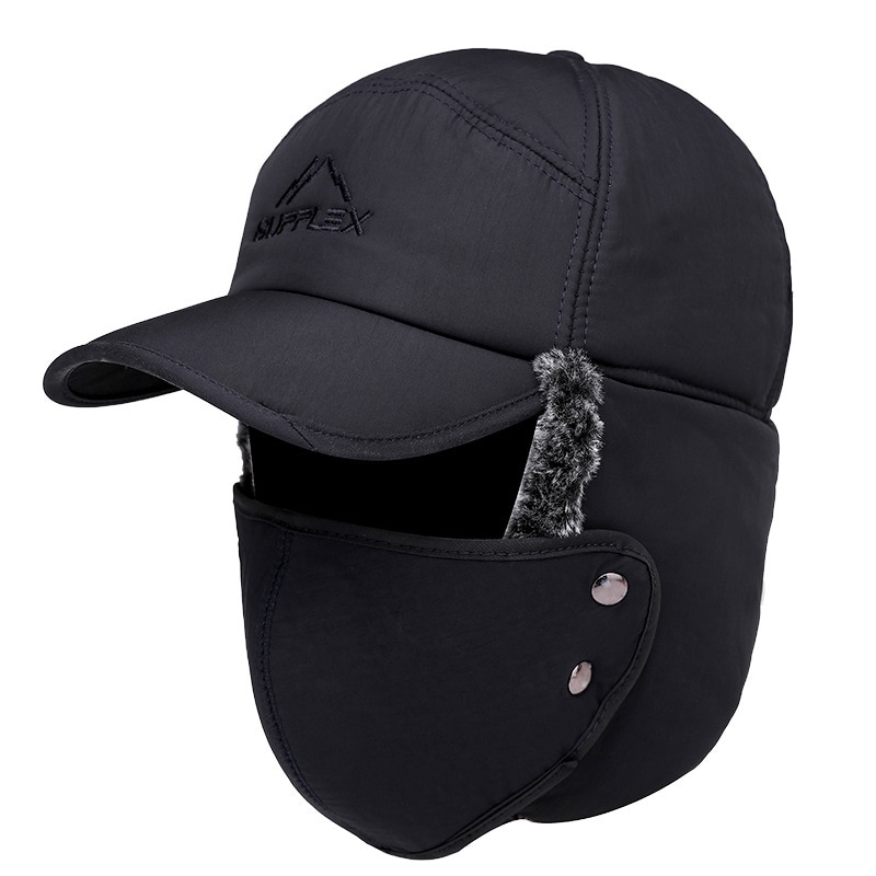 Nieuwe winddichte baseballpet voor buiten met oorkap en fluwelen warme wintermutsen, verdikte snapback-muts voor dames en heren  a75