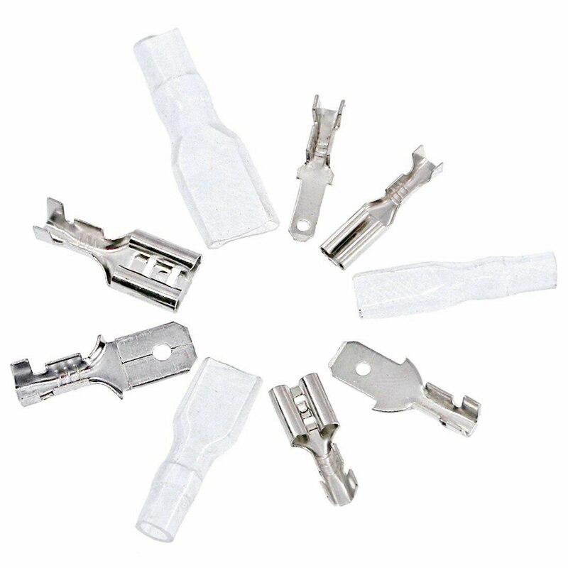 540 pièces 2.8/4.8/6.3Mm Fil Connecteurs Kit A Sertir Femelle/Mâle Cosses Ensemble pour le Câblage Électrique Voiture Haut-Parleur