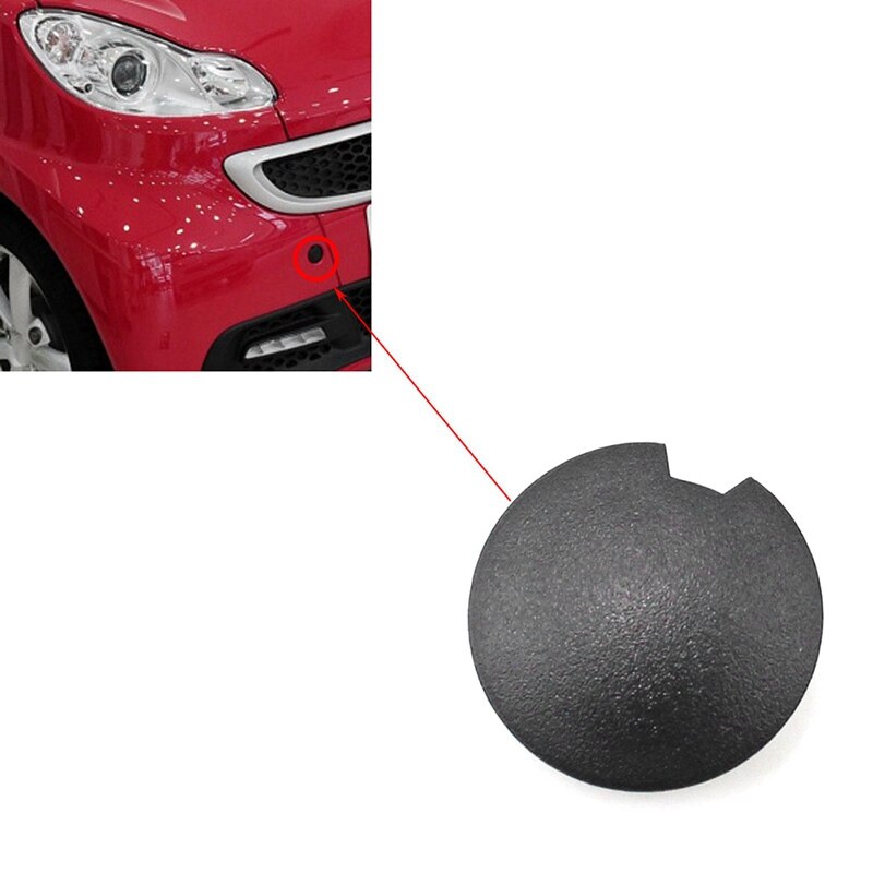 Gancho de remolque para parachoques delantero y trasero de coche, acoplador de ojo, tapa de cubierta de remolque, enchufe 4518850122 C22A para Smart Fortwo 2007-