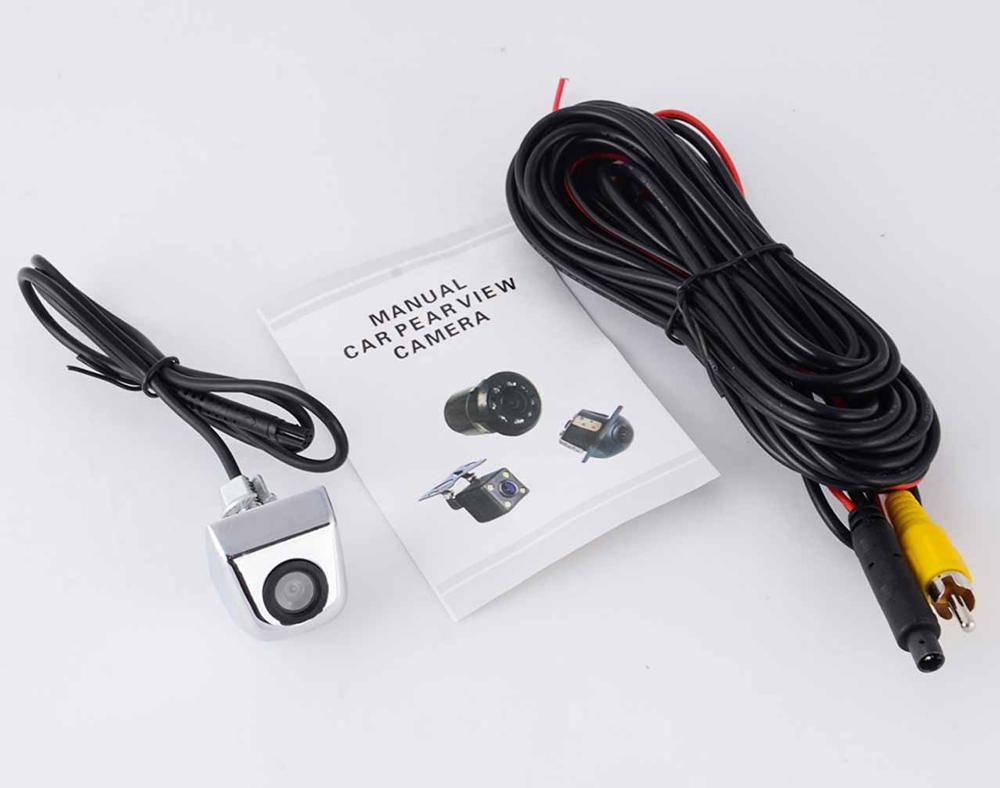 Auto Achteruitrijcamera Metalen body Auto Achteruitkijk Camera Auto Park Monitor 170 Graden Mini Parkeer Reverse Backup Camera: Zilver