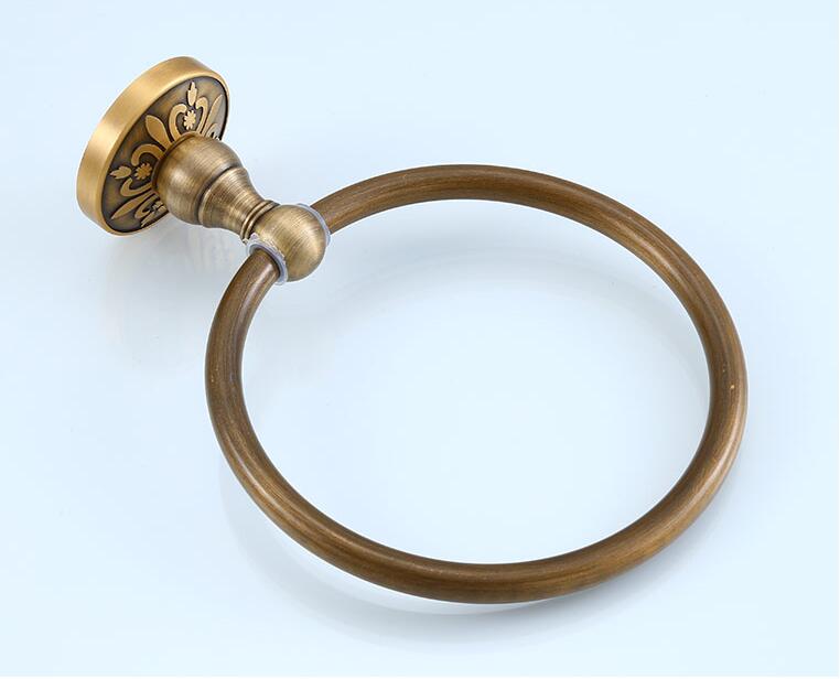 Antique gold Towel Rings Wall Mounted Towel Holder... Grandado