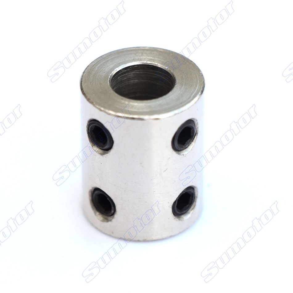 Rigid Steel coupling inner bore diameter 5mm 6mm 7mm 8mm 10mm 12mm Stable Cluth Motor shaft connecting Connect shaft coupler
