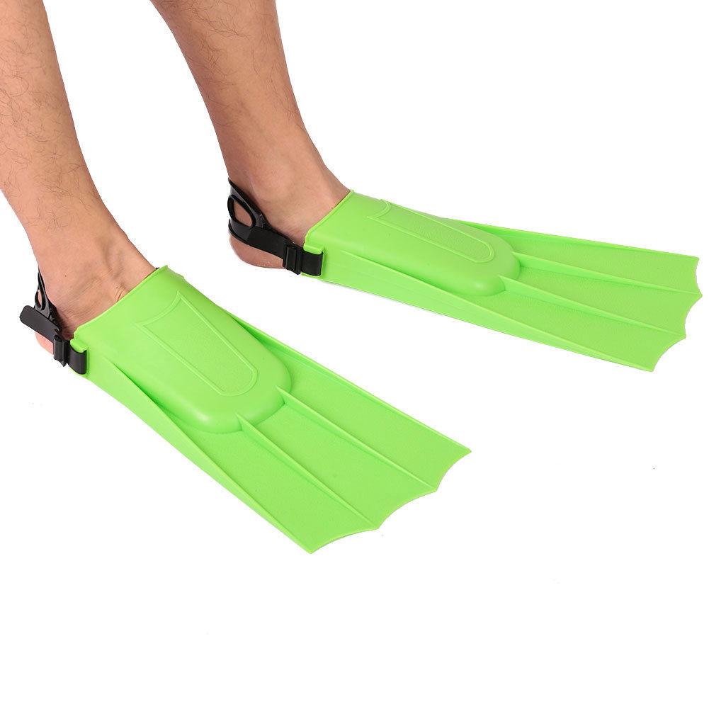 1 Pair Adult Snorkeling Diving Short Fins Swimming Flippers with Adjustable Heel Swimming Fins Kids Flippers Equipment Water Fin