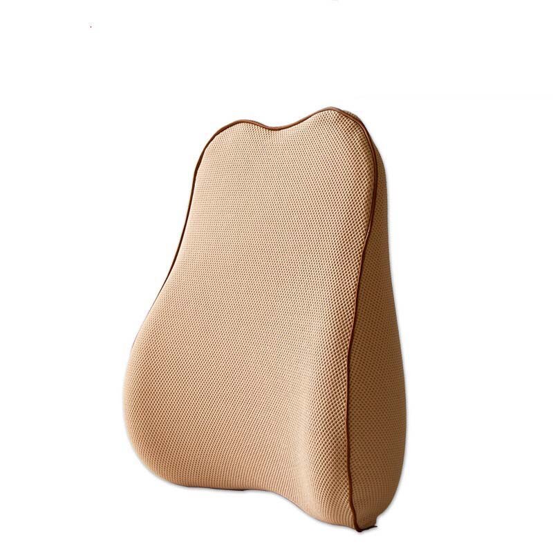 Cojín Lumbar de malla transpirable 3D para aliviar el dolor de ciática, cojín para la espalda del coche, soporte Lumbar de espuma viscoelástica, almohada Lumbar ergonómica
