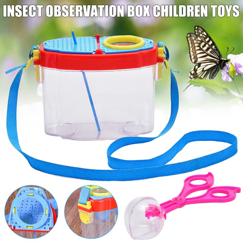 Bug Catcher Critter Barn Habitat for Indoor/Outdoor Insect Collecting Box Transparent JS23: Default Title