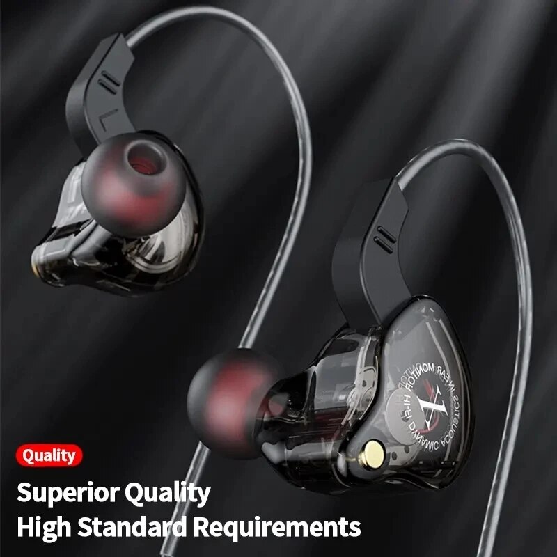 Oryginalne dynamiczne słuchawki przewodowe X2 HIFI ciężki bas słuchawki douszne słuchawki do gier Monitor sportowy zestaw słuchawkowy z redukcją szumów Mic