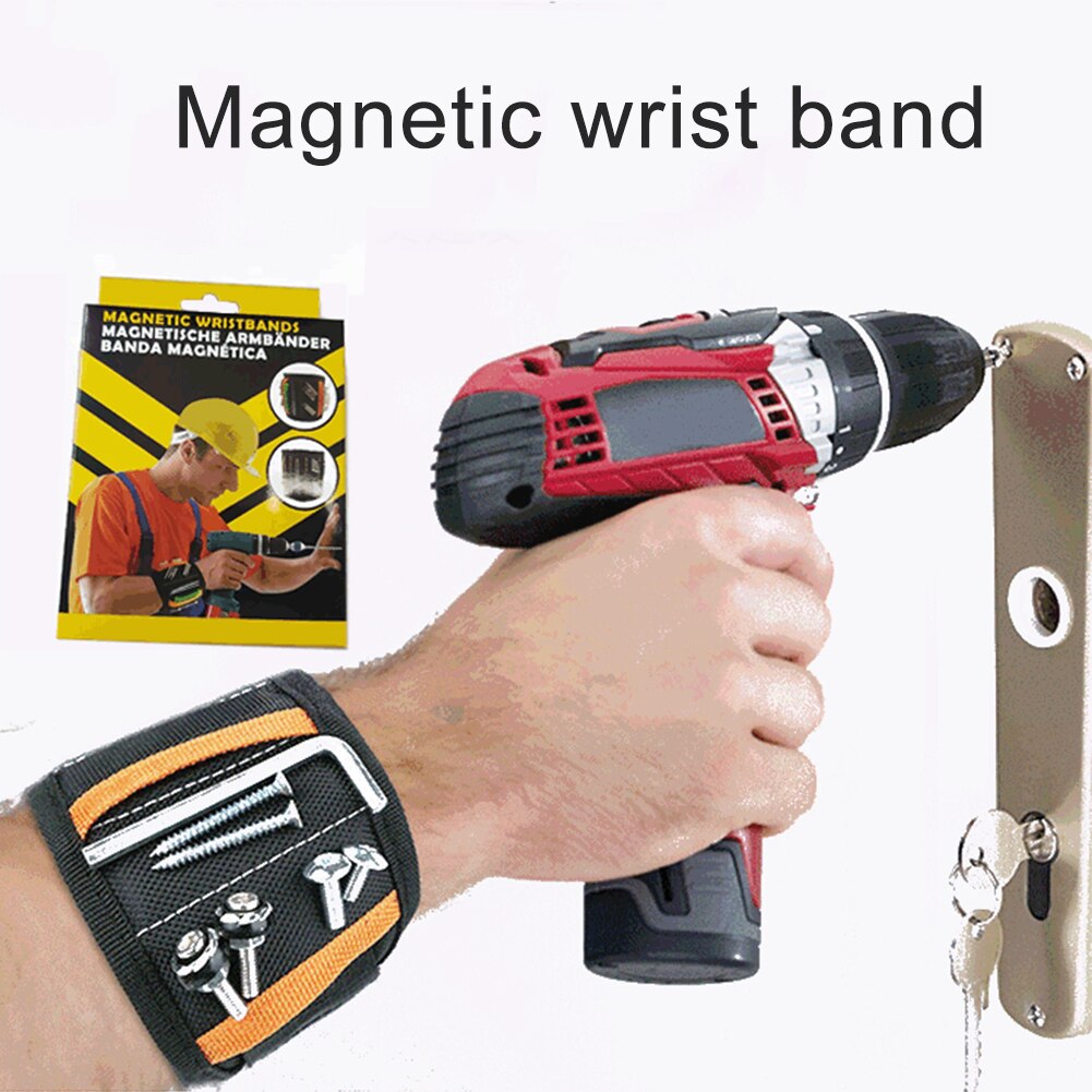 Men Storage Organizer DIY Strong Magnet Handyman Magnetic Wristband Tool Belt Ergonomic Portable Holding Screws Universal