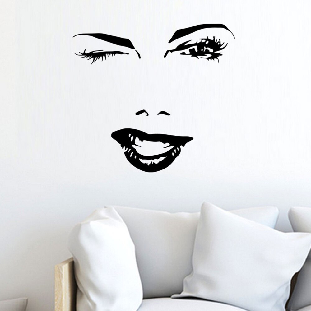 Wall Vinyl Decal Home Decor Art Sticker Beauty Salon Mural Art Black