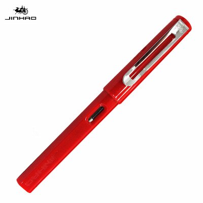 JINHAO 599 fountain Pen School Office supplies man women luxury brand writing pens business pen with 5pcs ink sac: red