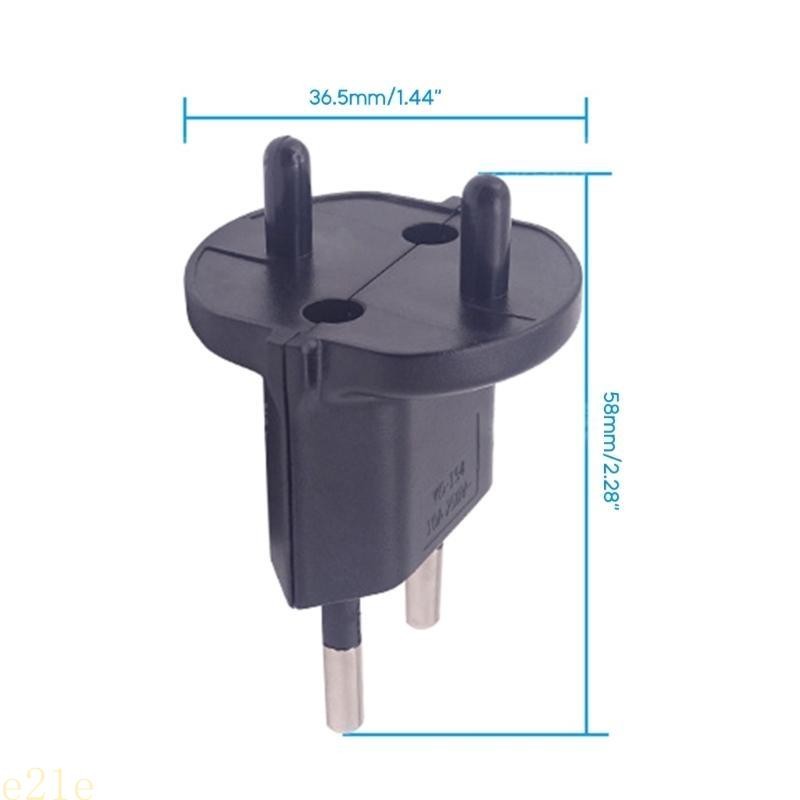 Eu-adapter europeiskt uttag 3 -polig kontaktadapter 16a to 10a 250v internationell - universell europeisk europeisk resekontakt
