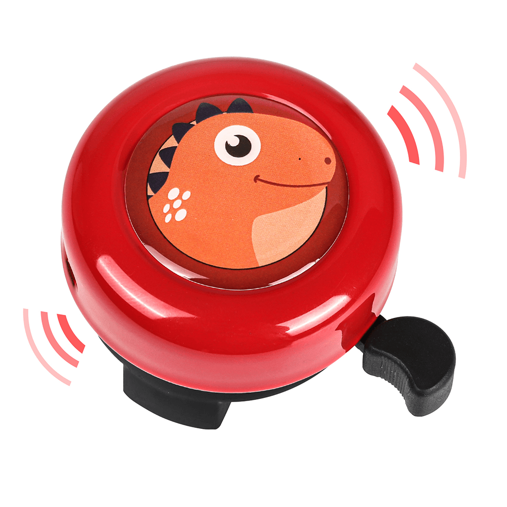 Timbre de bicicleta para niños, Mini anillo de ciclismo bonito, alarma de advertencia para Scooter, triciclo, manillares deportivos, bocina, accesorios para bicicleta: Borgoña