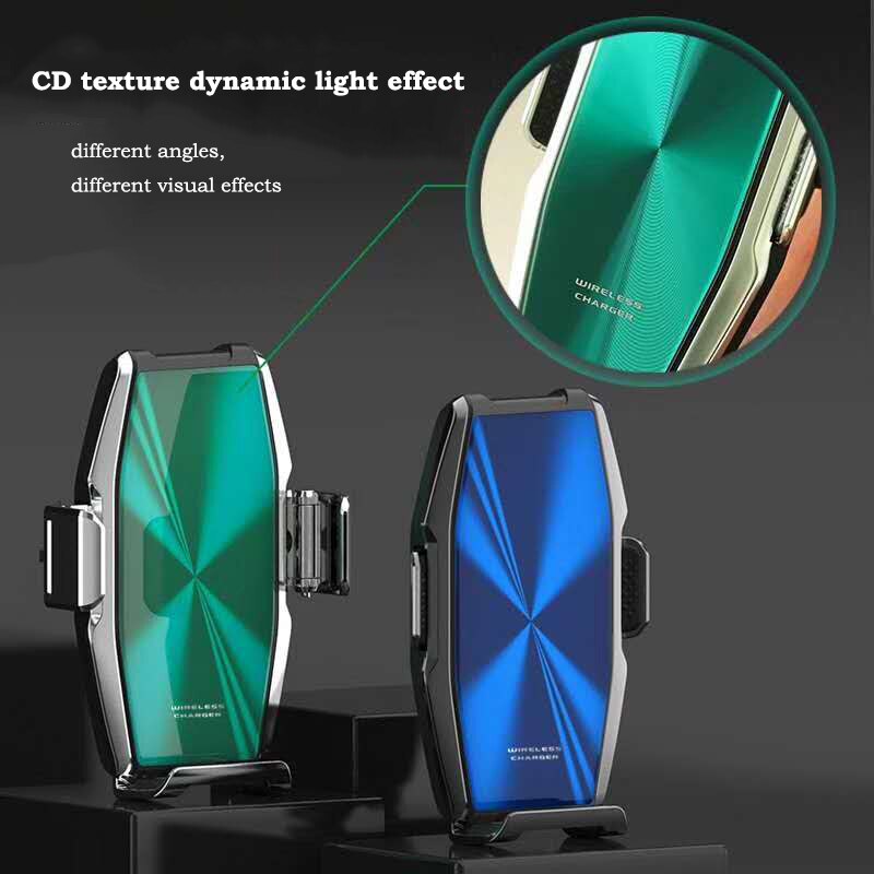Qi Super Capacitor Wireless Car Phone Charger 15W Fast Charge Holder Mount forHuawei Mate30pro P30pro foriphone11 pro max 11pro