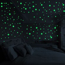 3D Bubble 127 stks/set Sterren Stippen Lichtgevende Muursticker DIY Slaapkamer Kinderkamer Decal Glow in Dark Tl Thuis Decoratie