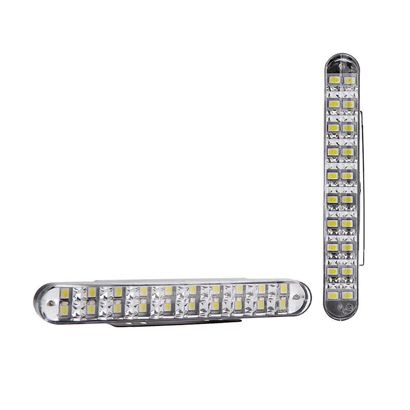 AU05 -Car Daytime Running Lights 30LED Daytime Running Lights LED Daytime Running Lights 30 Lights Lights with Yellow Ligh