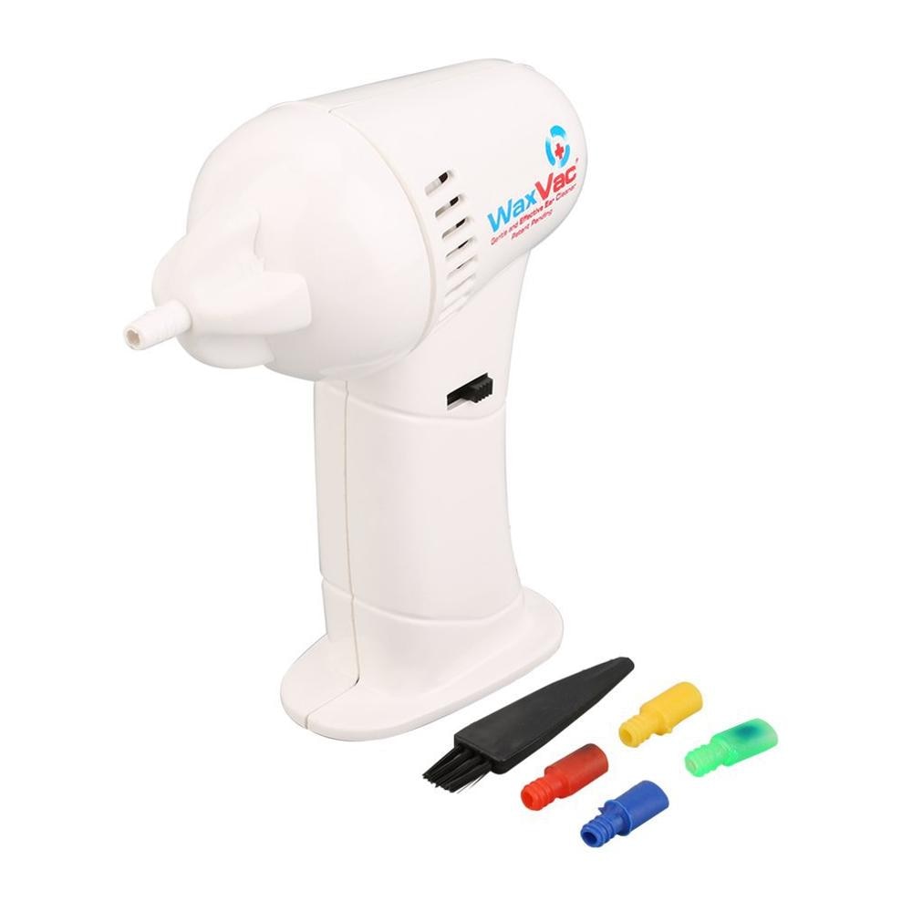 Portable Size Electric Ear Vacuum Cleaner Ear Wax Vac Removal Safety Body Health Care with Soft &amp; Safety Head Ear Care Tool