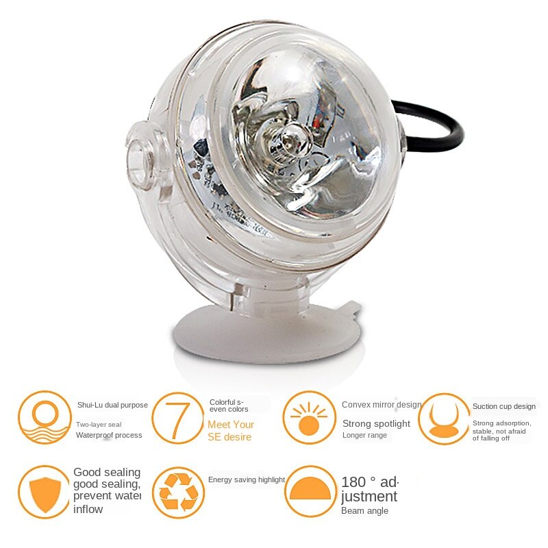 Dc 5V Usb Aquarium Led Verlichting Aquarium Verlichting Waterdichte Dompelpompen Onderwater Spotlight Voor Aquarium Koraalrif Decoratie