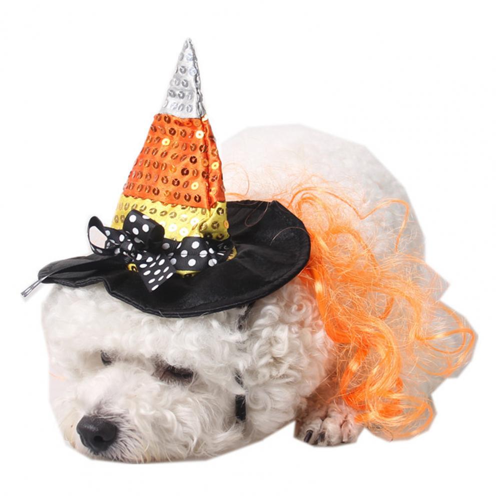 Sombrero de Navidad para Halloween, disfraz de Mascota para gato, perro, cachorro, gato, bruja, mago, sombrero de Halloween, suministro de perro y gato: S