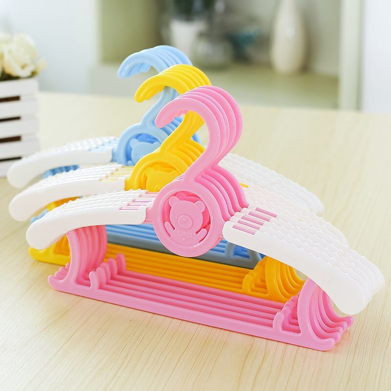 5PC/Set Adjustable Child Clothes Hanger Rack Plastic Towel Display Hanger For Baby Children Kids Clothing Drying Rack Hanging