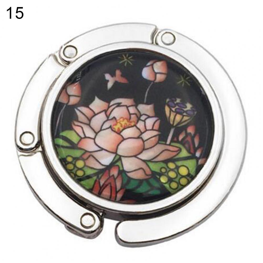 16 arten Schöne Metall Runde Handtasche Aufhänger Zink-legierung Handtasche Halter Runde Form für Hotel: 15