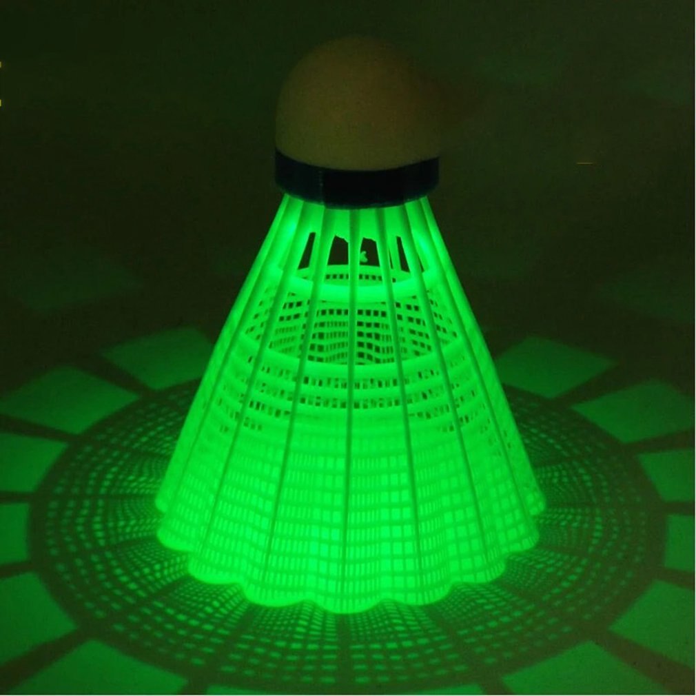 Luminous Badminton Racket Set Night Light Badmiton Ball with Racket Kit Light for Kids Chlidren Begginers Family