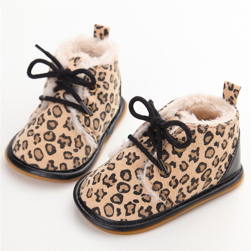 Pasgeboren Baby Meisje Schoenen Zomer Warme Snowboots Peuter Baby Booties Zwart Rood Meisjes Pre-Walker Baby Jongens Tie up Babyschoenen