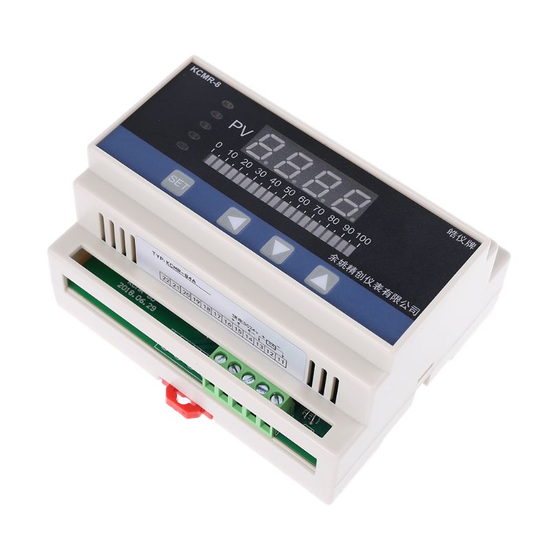 4-20mA DC Water Liquid Level Pressure Controller with 4-ways Relay DC24V Output