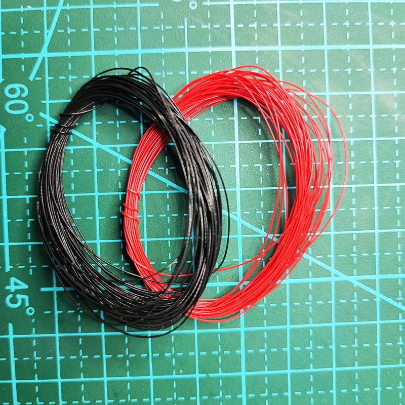 0.28/0,35 Ultra feine draht reinem kupfer silber überzogene Ultra feine draht modell lampe verlängerung linie anschluss draht fliegen draht Jumper