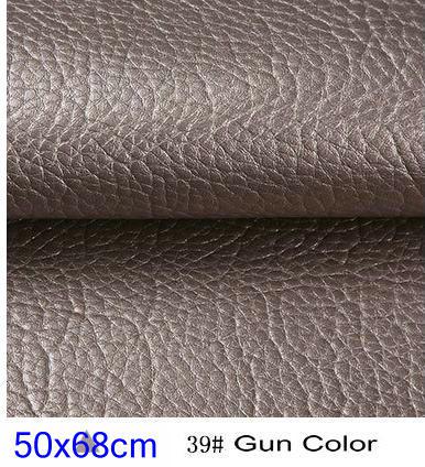50x68cm Pu Synthetic Leather Material Leather Upholstery Fabric For Car Seat Tissu Simili Cuir Kunstleer Stof Tela Para Mueble: 39 gun color