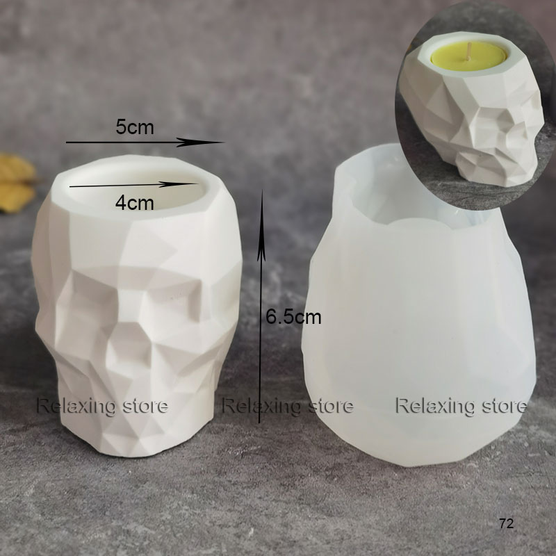 Mini Ronde Cement Klei Kaars Houder Beton Kandelaar Siliconen Mal Onregelmatige Gips Kaars Cup Container Epoxyhars Mal: G