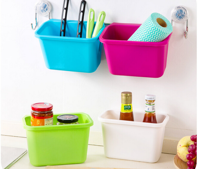 1PC Hanging Standing Kitchen Waste Bin Hanged Cupboard Door PP Simple Garbage Bin Dustbin Scrap Storage Box Waste Bins OK 0176