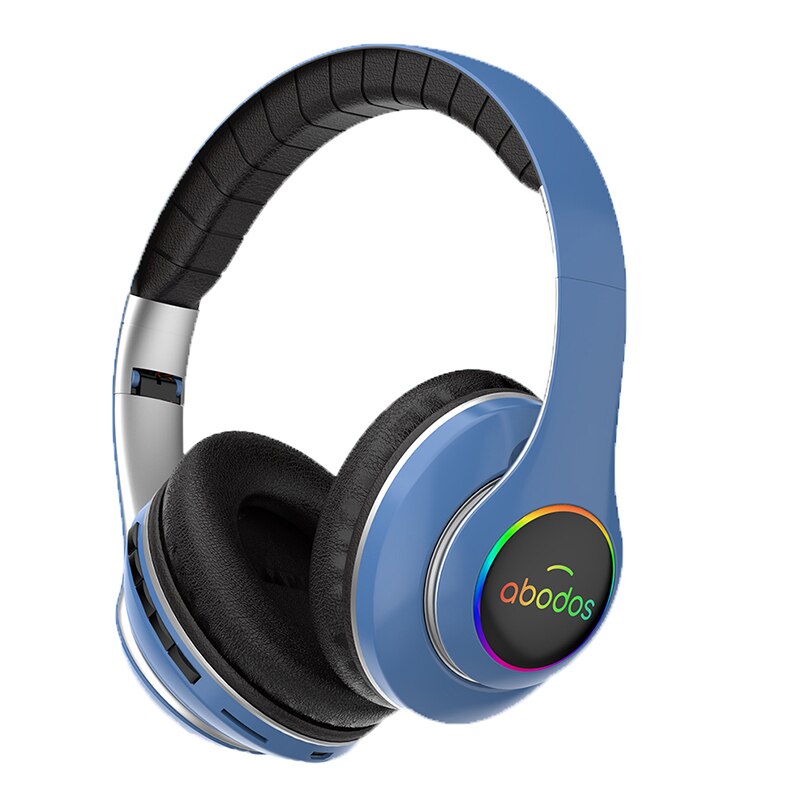 1000mAh battery wireless headset Bluetooth headset foldable Bluetooth headset 3D stereo gaming headset 6 sound equalizer modes: Blue
