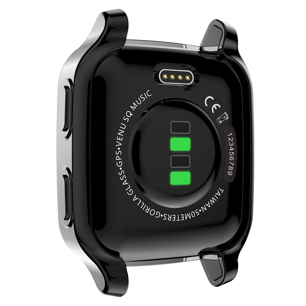 Flexible TPU Full Cover for Garmin Venu SQ Watch Case Screen Protector Scratch-resistant Shell Lightweight Bumper Accessories