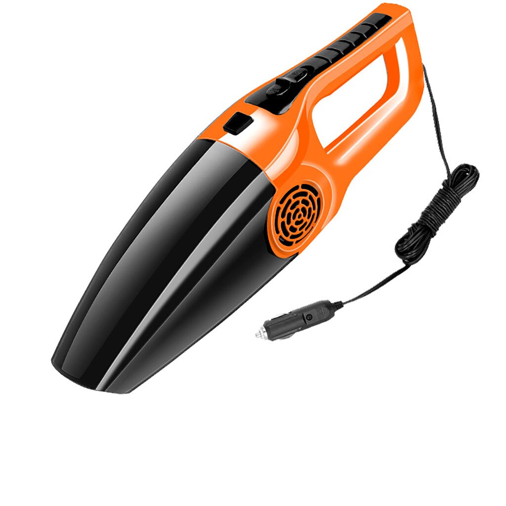 kongyide car vacuum cleaner Handheld 12V 120W Strong Suction Vacuum Cleaner For Car Wet&Dry Dual Use Spare Filter Vacuum Cleaner: Orange