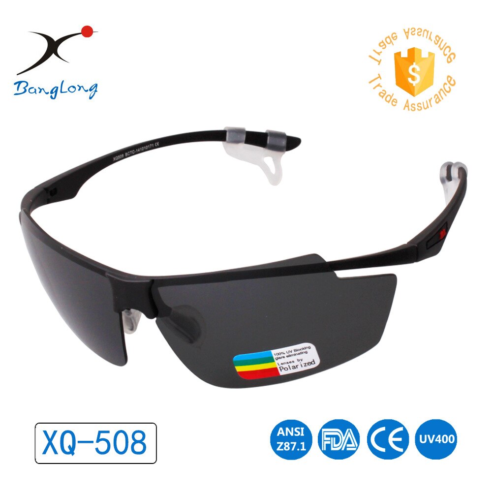 Outdoor Sports Frameless sun jing Sunglasses Running Mountain Climbing Fishing Polarized Light Wind-proof Glasses Goggles: Black And White with Pattern