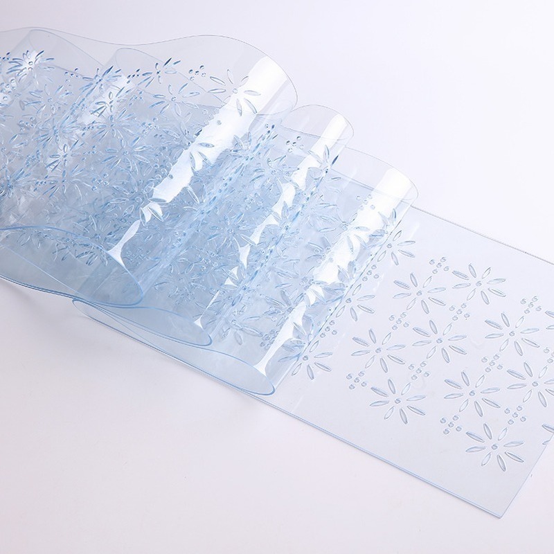 Dørskærm blødt glas pvc gardinstrimmel gennemsigtig vindtæt lager aircondition rum hjem hængende strimmel gardin vindue: Andet / Grøn