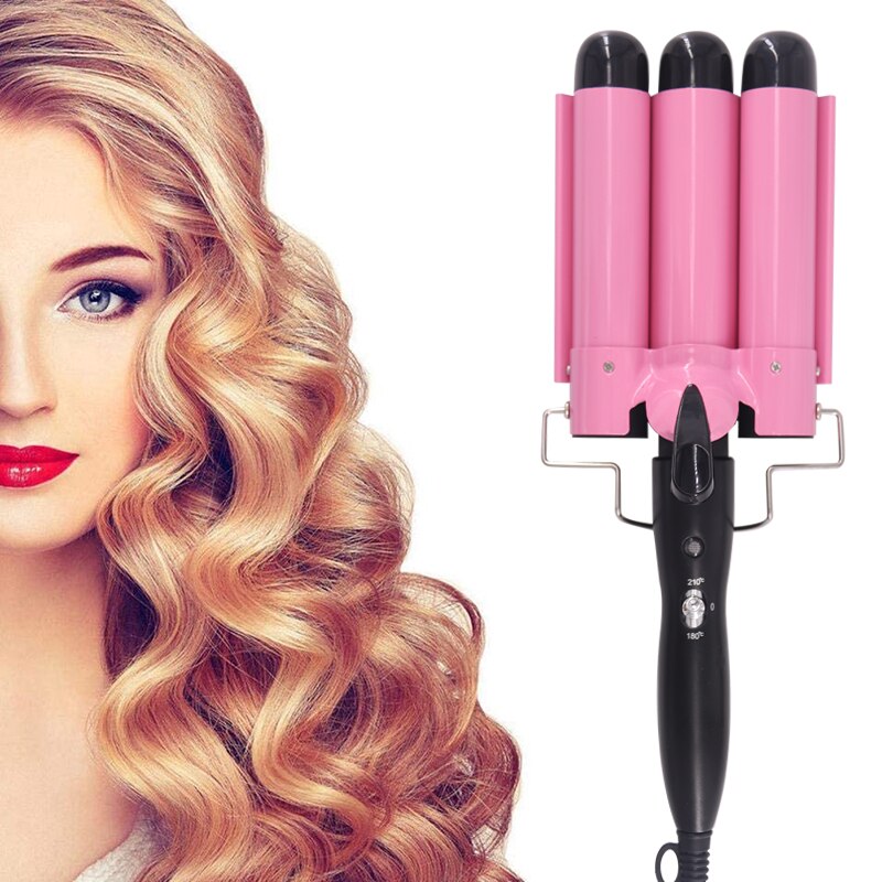 Hair Curling Iron 25mm Ceramic Triple Barrel Hair Curler Irons Hair Wave Waver Styling Tools Hair Styler Wand
