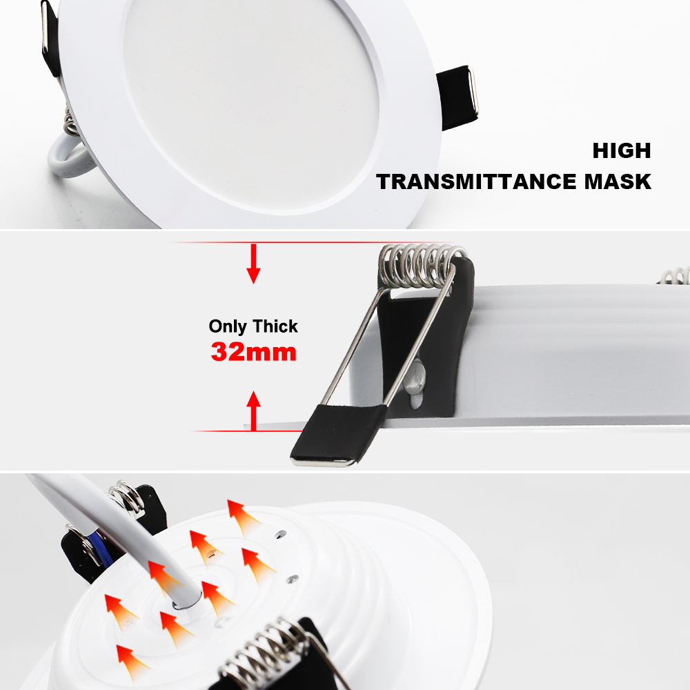 Spot LED Downlight Ceiling AC 220V 240V 9W 12W 15W 18W 21W Spotlight Cold Warm White Round Recessed Lamp LED Spot Light Lighting