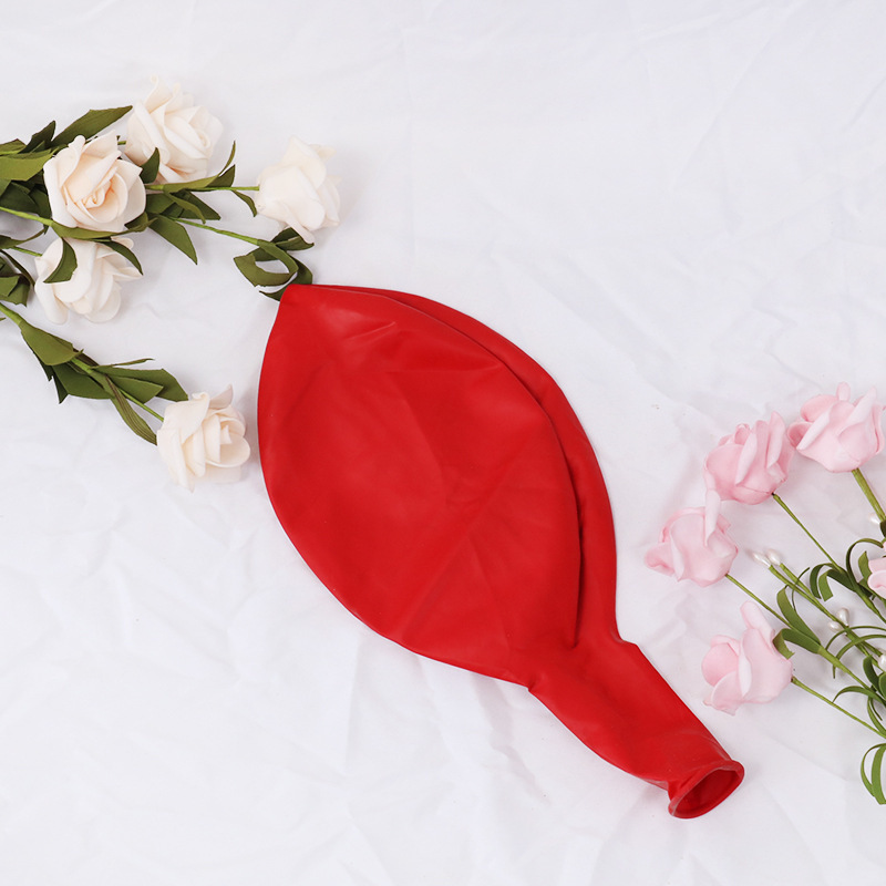 , 10 Uds., globos gigantes, decoración para de cumpleaños para niña y niño, decoración de aniversario y boda, globos de helio amarillo, blanco y morado: Rojo